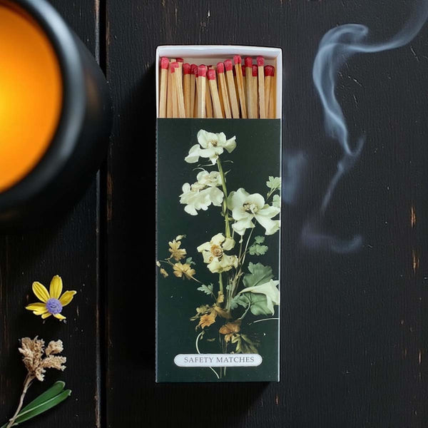 white dhalia botanical  ex long safety matches