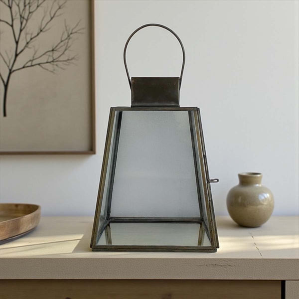 Large rixi aged lantern 22cm