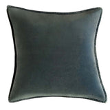 OLIVE GREEN  STONEWASHED VELVET CUSHION MD