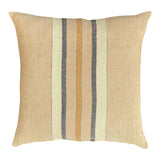 Loire Stripe Linen Cushion - Nude