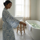 CLASSIC  BLUE MORNING GOWN