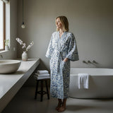 CLASSIC  BLUE MORNING GOWN