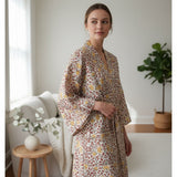 RUST FLORAL MORNING GOWN (W)