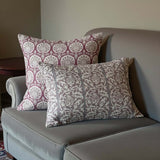 Comet fall dk pink cushion