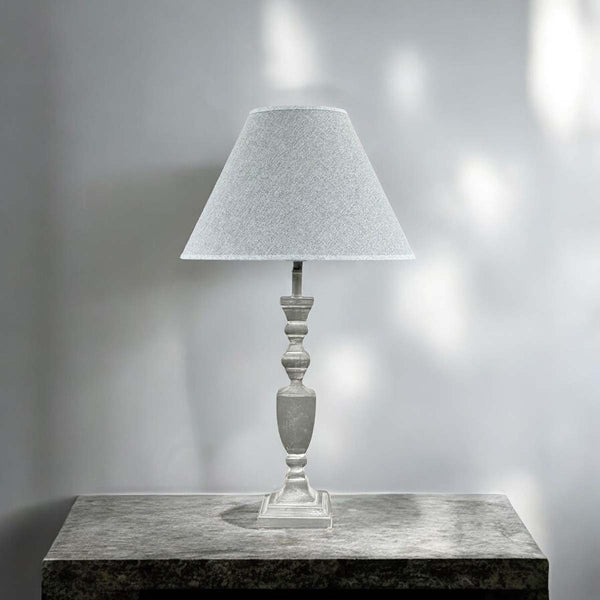 Washed urn base & 70733 grey shade set (W)