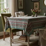PARTY PNK/TEAL PRINTED TBL CLOTH