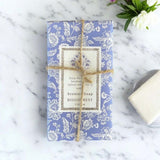 blue floral scented soap