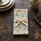 TURQUOISE / BROWN SET 4 NAPKINS