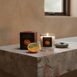 ribbon box candle orange clove