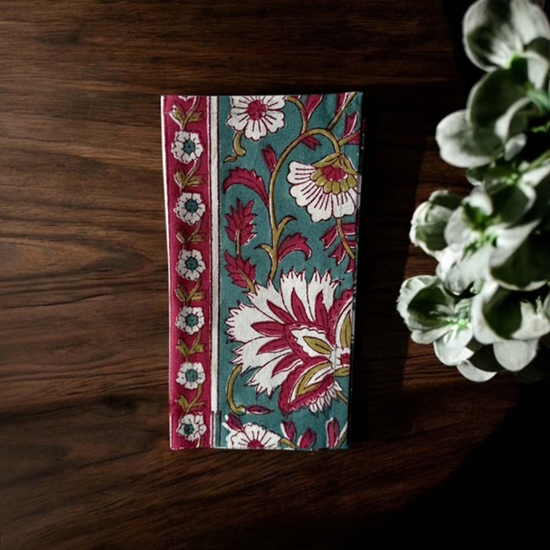 multi motif napkins set/4