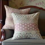 Chimera pink/green cushion
