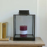 Medium aged baki square lantern 20cm
