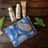blue paisley weekend bag set