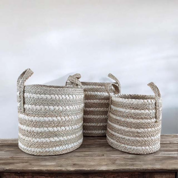 set of 3 eka baskets