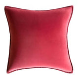 BRICK RED STONEWASHED VELVET CUSHION MD