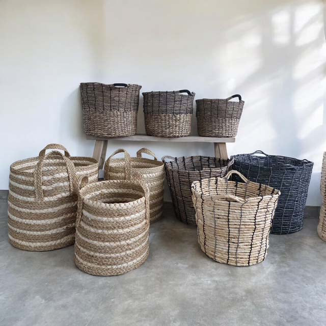 set of 3 eka baskets