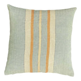 Loire Stripe Linen Cushion - Light Blue
