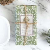 green floral scented soap