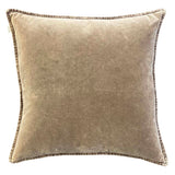 Chocolate velvet cushion