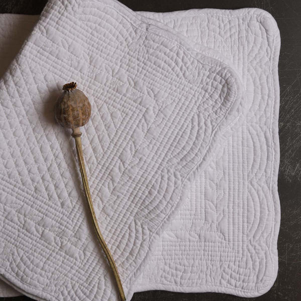 Snow White Quilted Placemat (W)