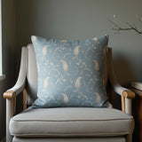 Serpent dusty blue cushion