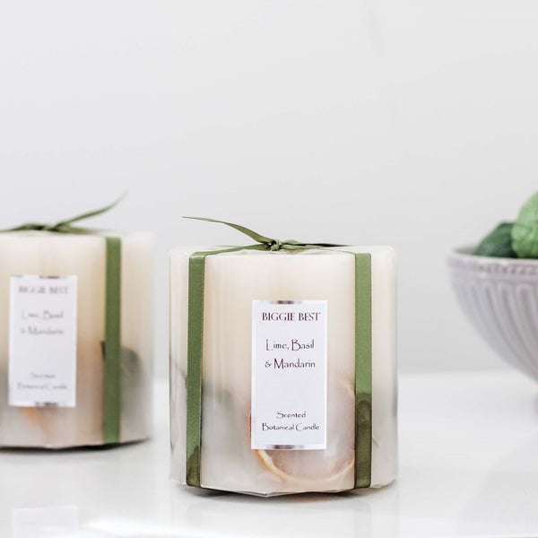 BOTANICAL CANDLE - LIME,BASIL & MANDARIN