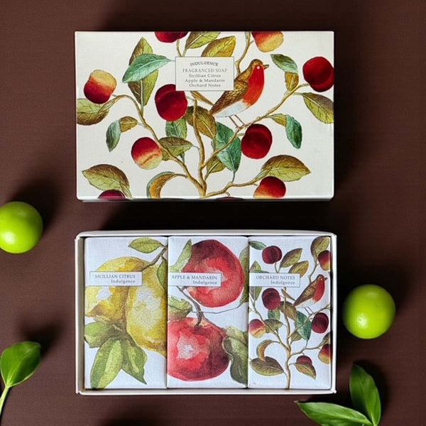 Set of 3 fruity soaps - orange