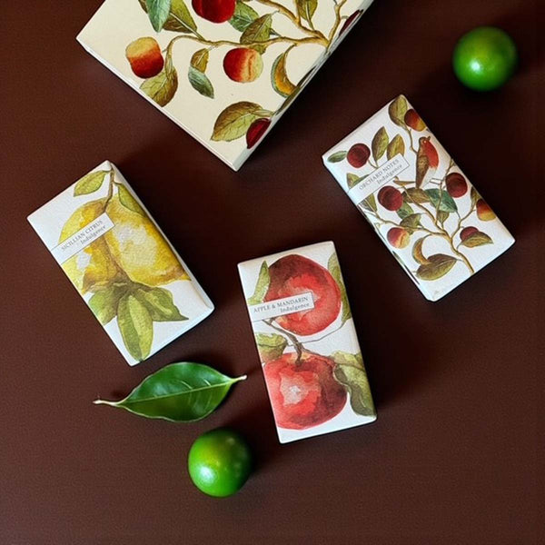 Set of 3 fruity soaps - orange