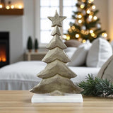 Gold tree on marble base