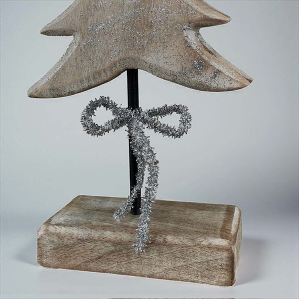 wooden Xmas tree on stand