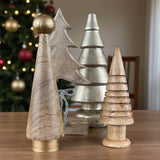 wooden Xmas tree on stand
