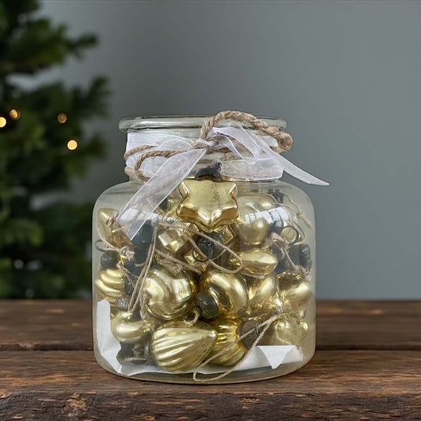 48 pcs of gold mini baubles (W)