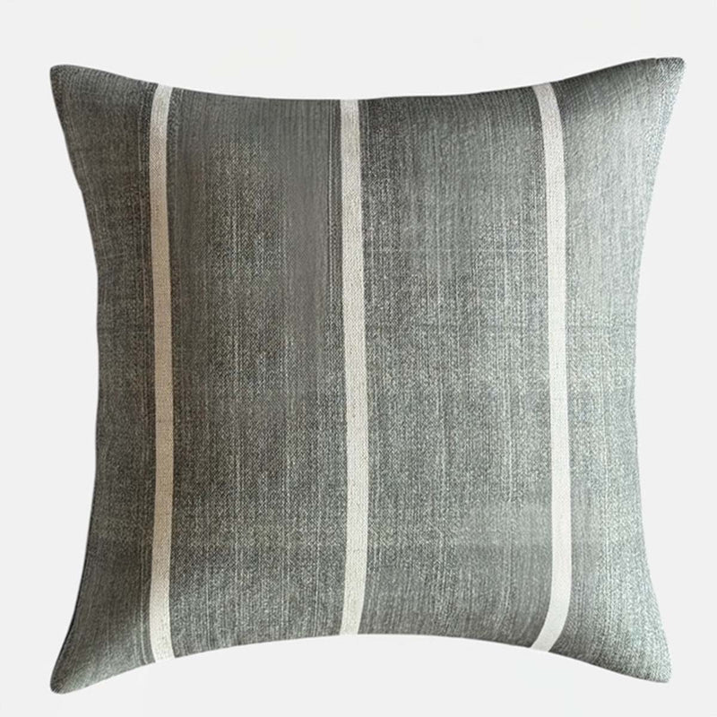 Rustic Stripe, sage cushion