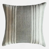 Fluff Stripe, sage cushion