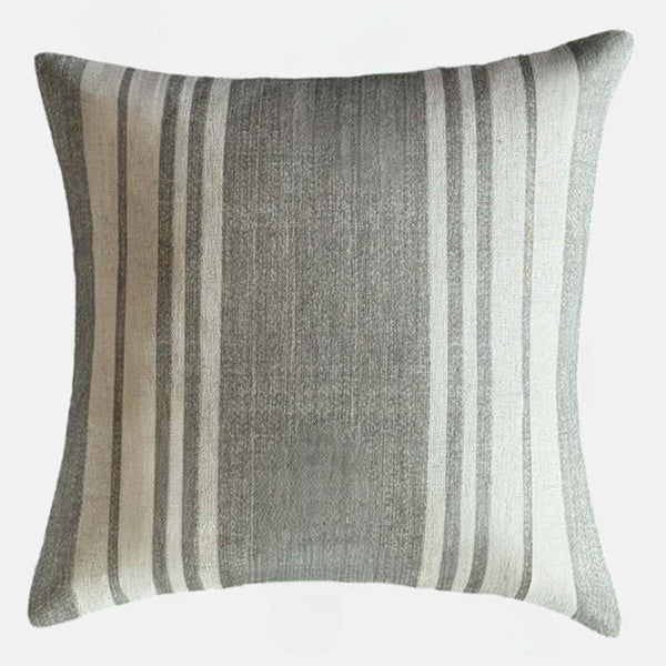 Fluff Stripe, sage cushion