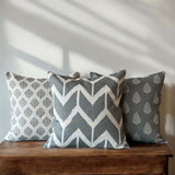 Ziggy grey/green cushion