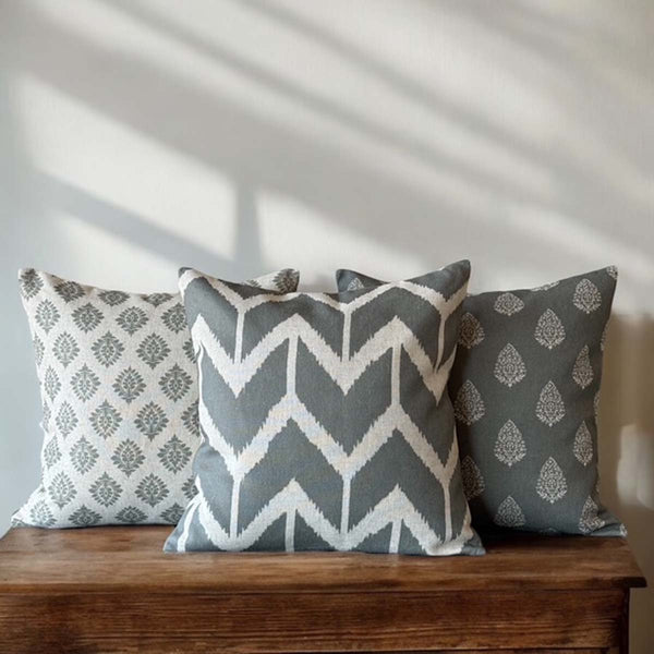 Ziggy grey/green cushion