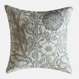Carnation Garden grey /green cushion