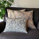 Morristown dusty blue cushion