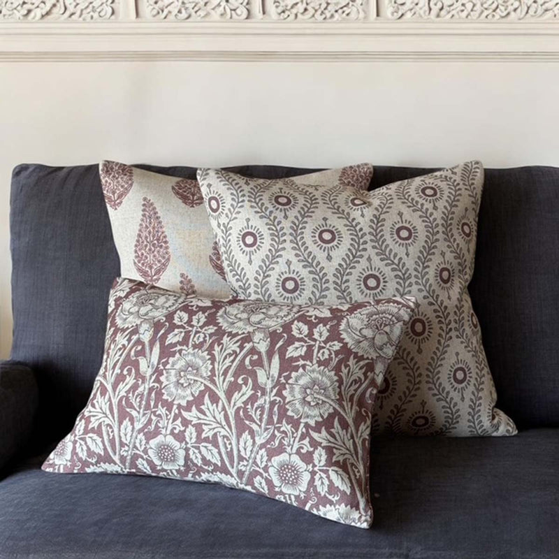 Morristown aubergine cushion
