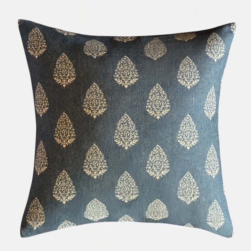 Savannah Geo denim cushion