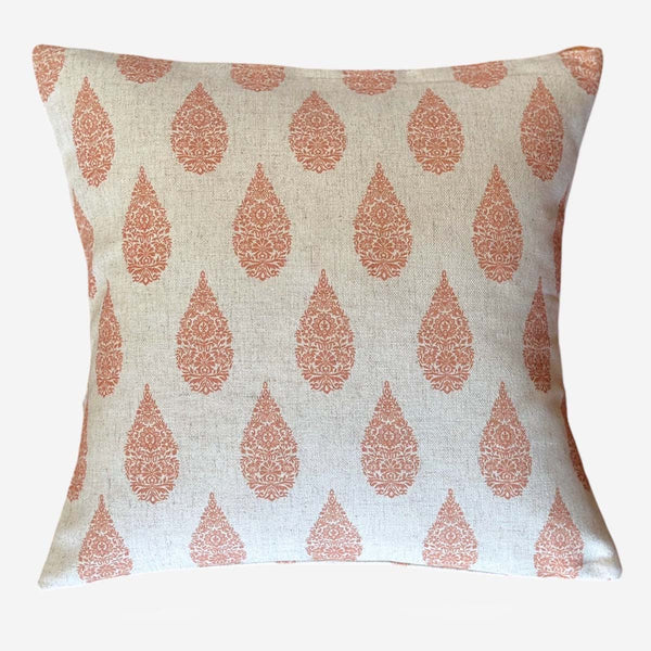 Herbatious, terracotta Cushion