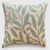 Intertwined, green cushion