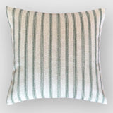 Ticking Stripe, green cushion
