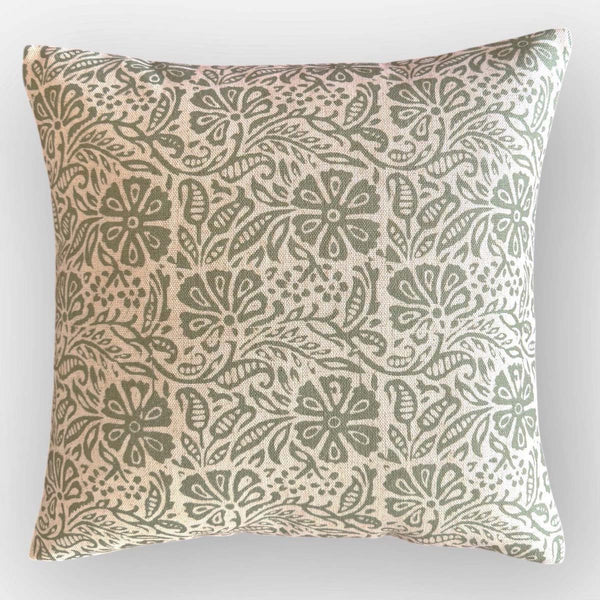 Daisy Doo, moss  cushion