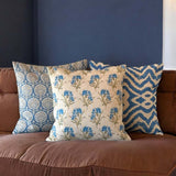 Coronation blue & green  cushion