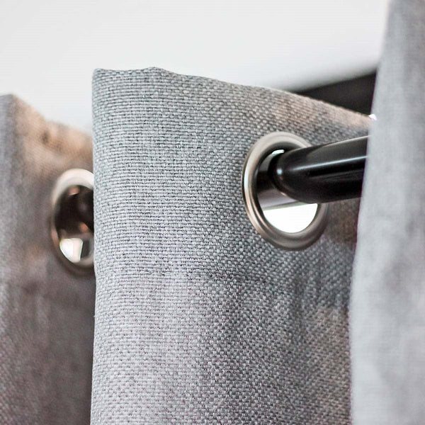 GREY BASKET BLOCKOUT CURTAIN(W)