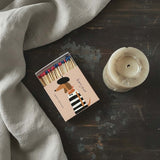 French dog  safety match box