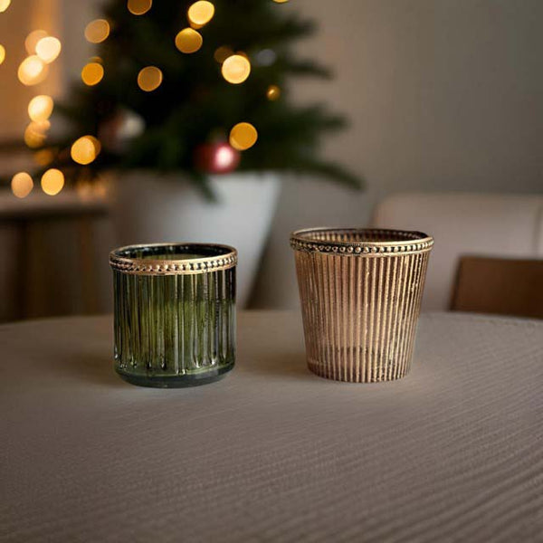 GREEN FANCY CANDLE JAR