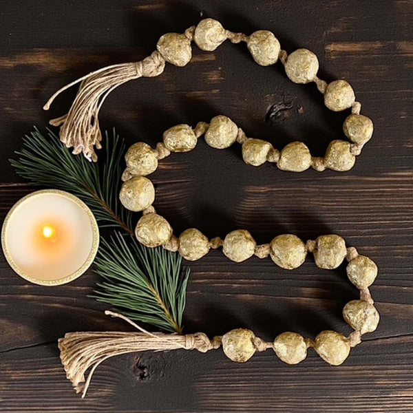 gold foil garland